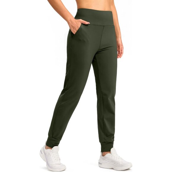Women's Fleece Lined Joggers Water Resistant High Waisted Thermal Sweatpants Win - Picture 1 of 6